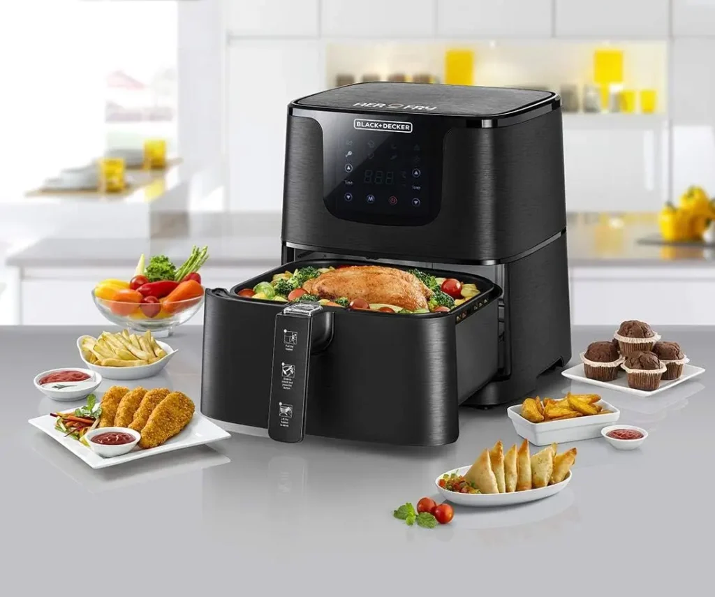 أفضل قلاية هوائية في مصر-عروض مصر الذكية-Black & Decker Digital Air Fryer AF700 – أفضل قلاية هوائية ديجيتال متوازنة في مصر