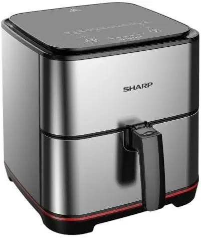 أفضل قلاية هوائية في مصر-عروض مصر الذكية- Sharp Air Fryer KF-AF70RT-ES2 – أفضل قلاية هوائية ستانلس ستيل احترافية في مصر