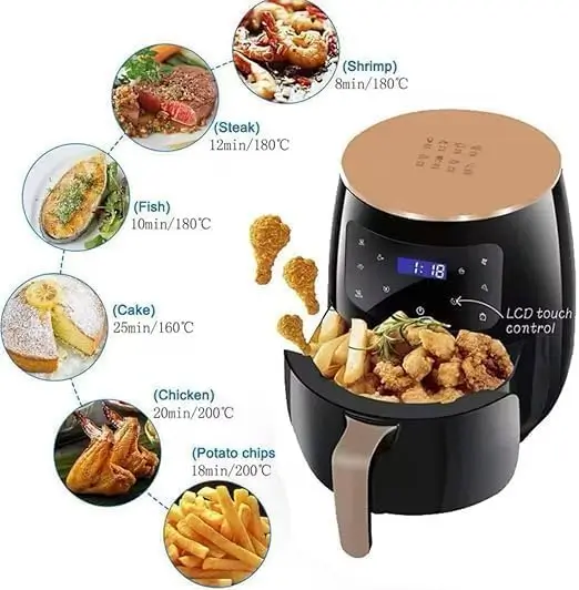 قلاية هوائية ألمانية متعددة الوظائف باللمس – أفضل قلاية هوائية اقتصادية في مصر - عروض مصر الذكية